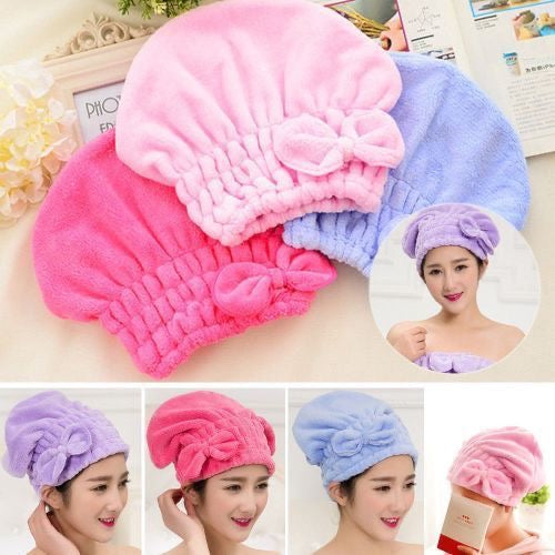 Microfiber towel bonnet