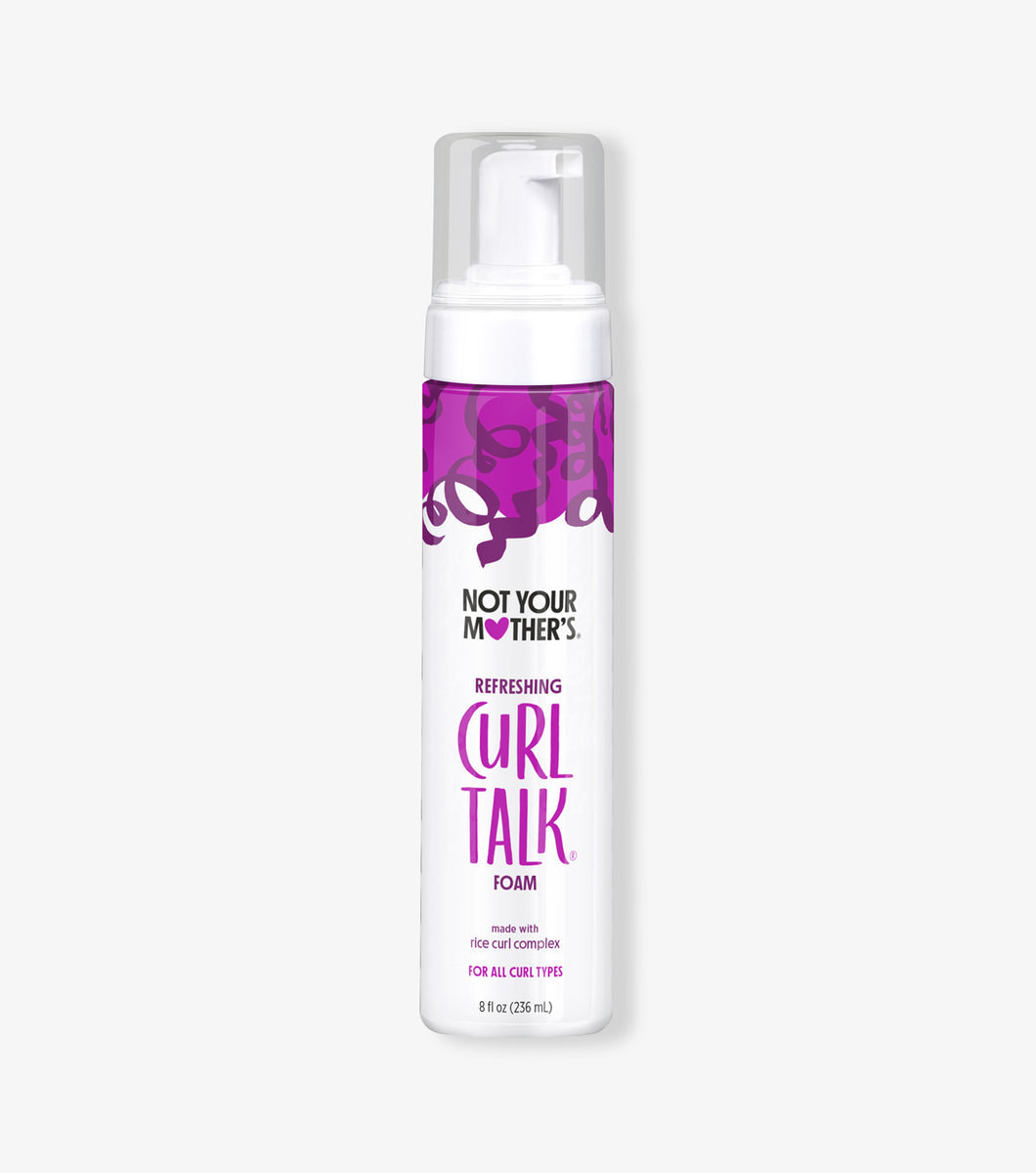 Not your mother’s curl talk foam