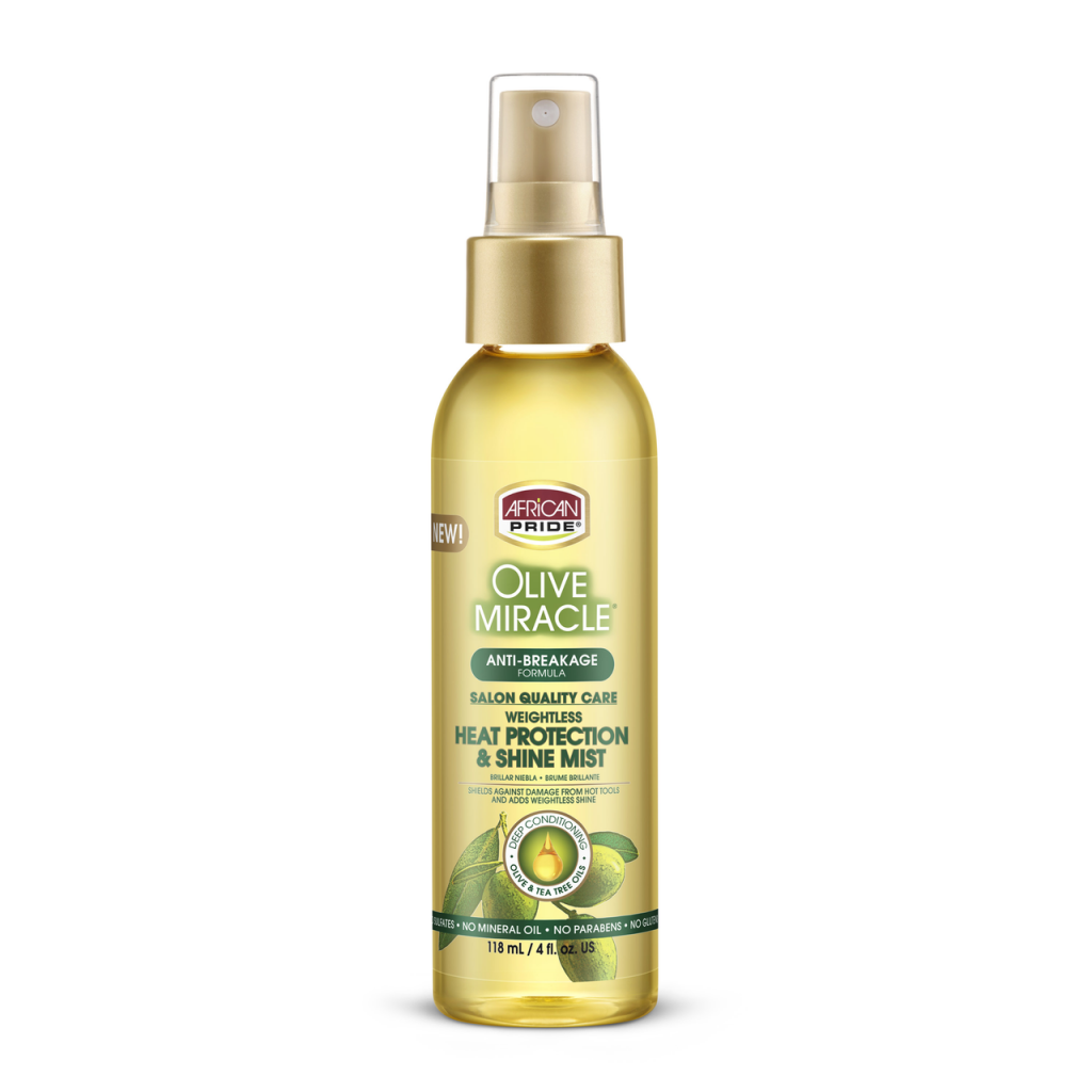 African pride heat protectant & shine mist