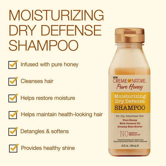 Creme of nature pure honey shampoo