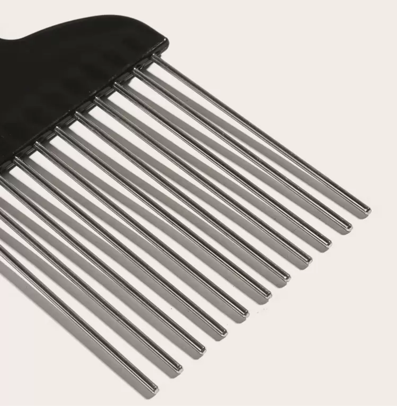 Metal hair pick
