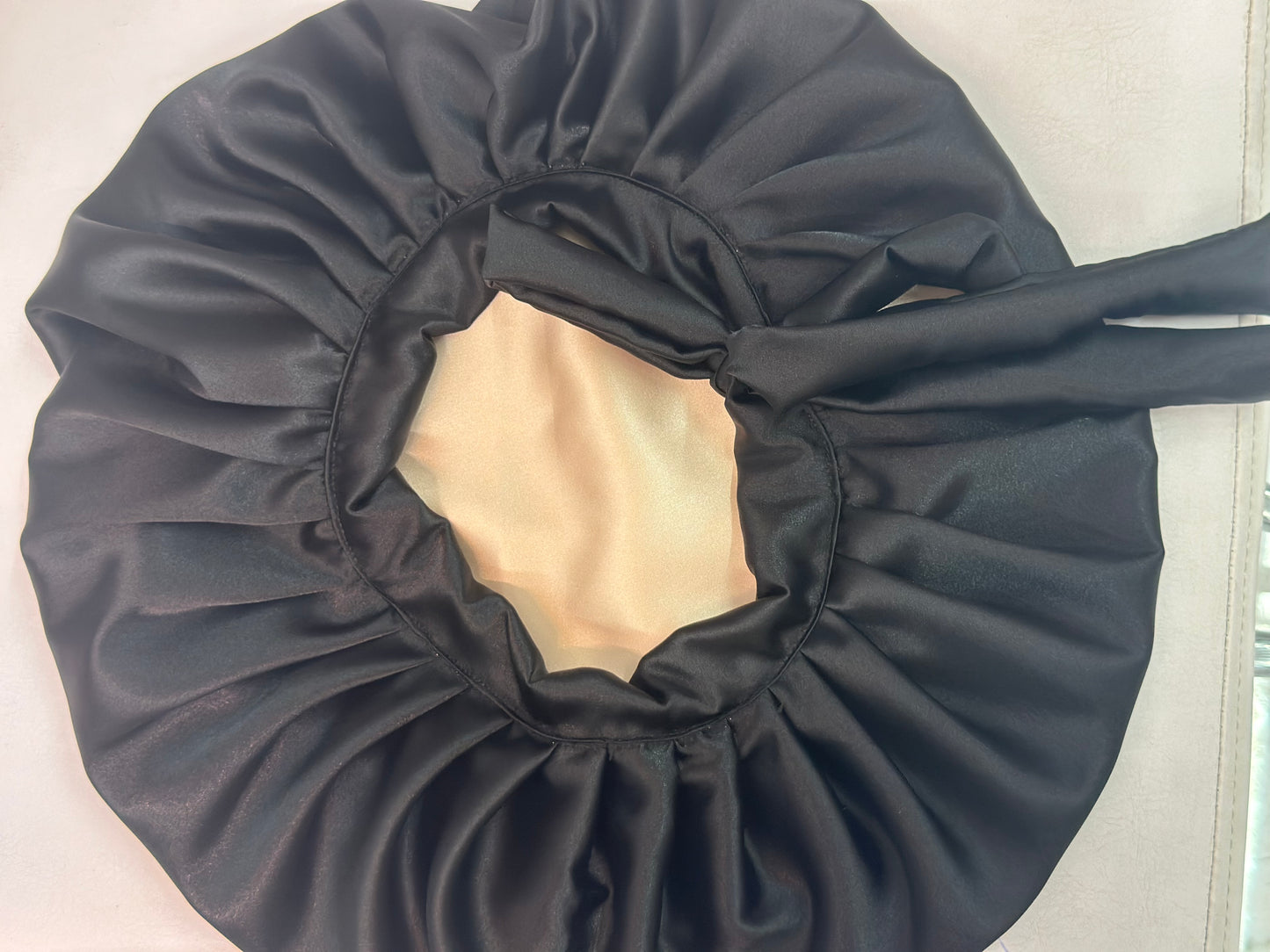 African style silky satin bonnet