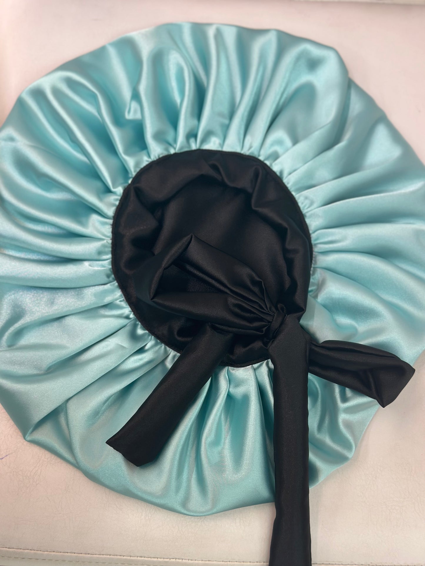 African style silky satin bonnet