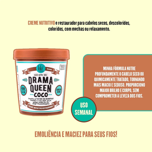 Lola from rio drama queen coconut hair mask