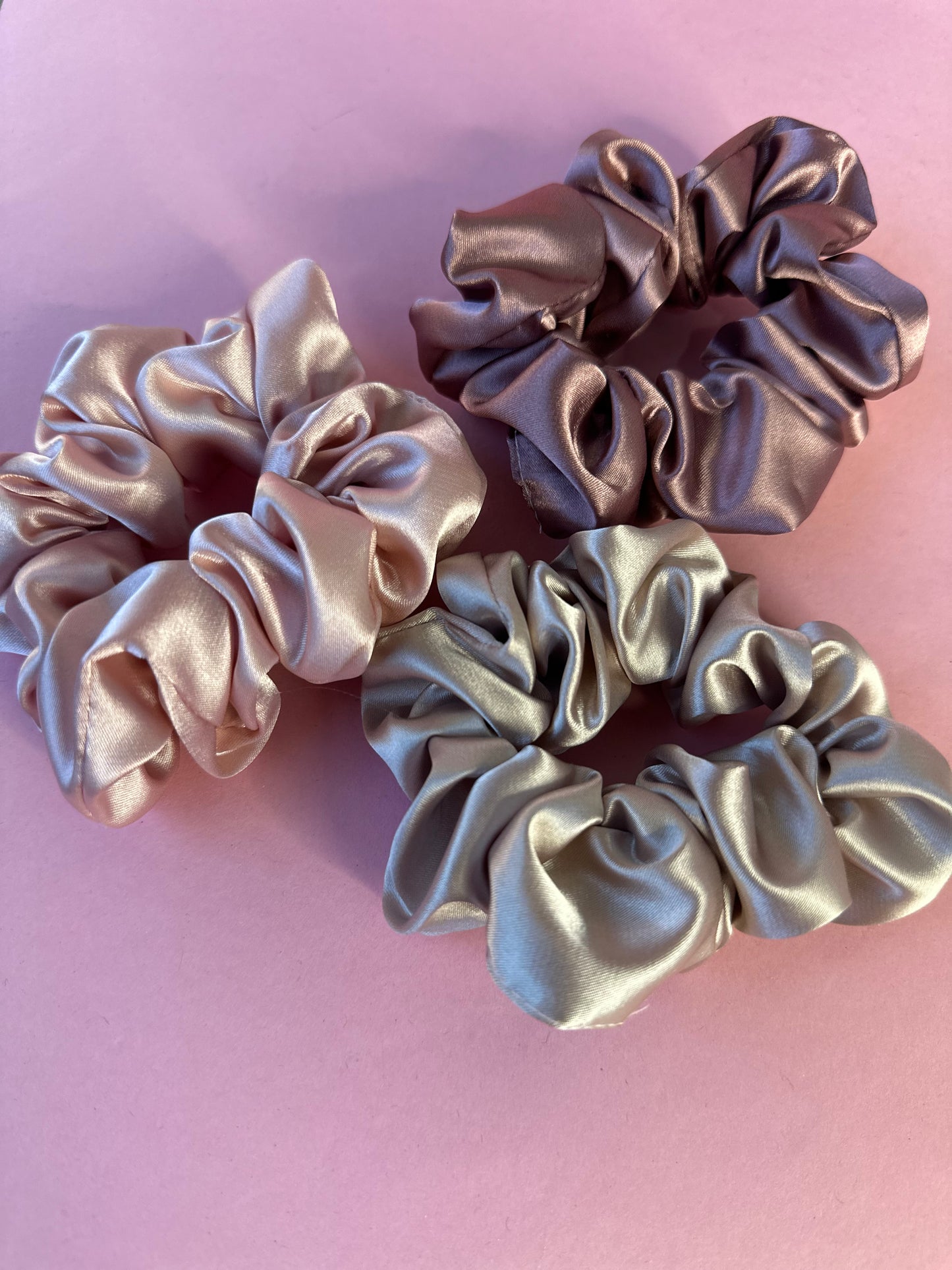 Silky satin scrunchie