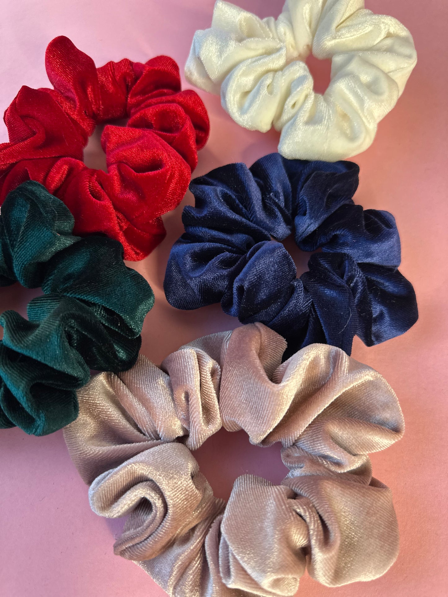 Large velvet scrunchie