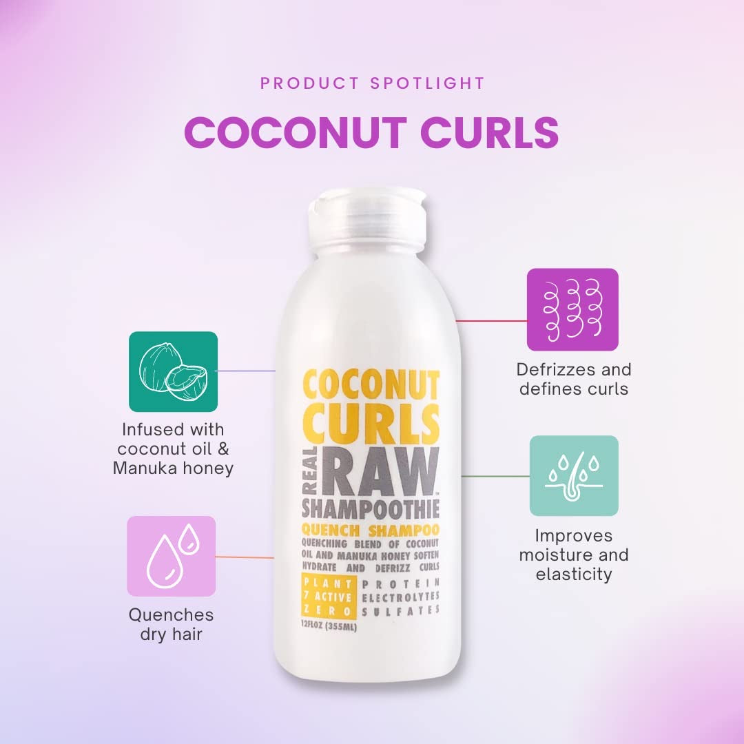 Real raw coconut curls shampoo