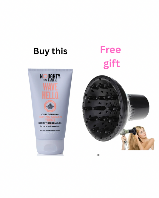 Noughty curl taming cream + free plastic diffuser