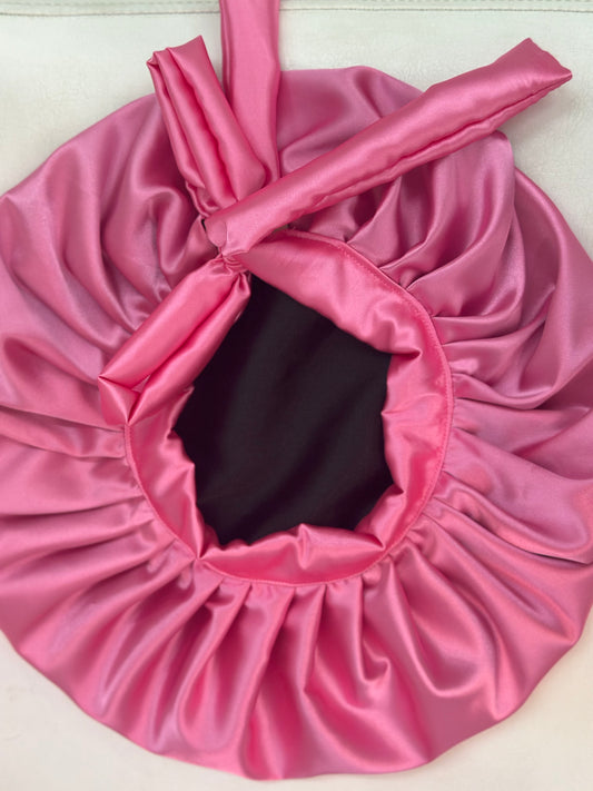 African style silky satin bonnet