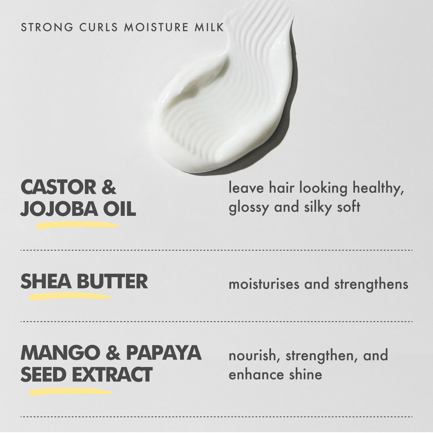 Umberto giannini strong curls moisture milk