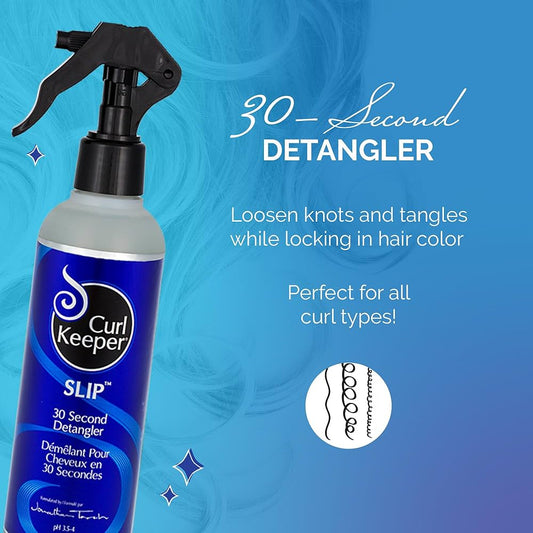 Curl keeper slip detangler