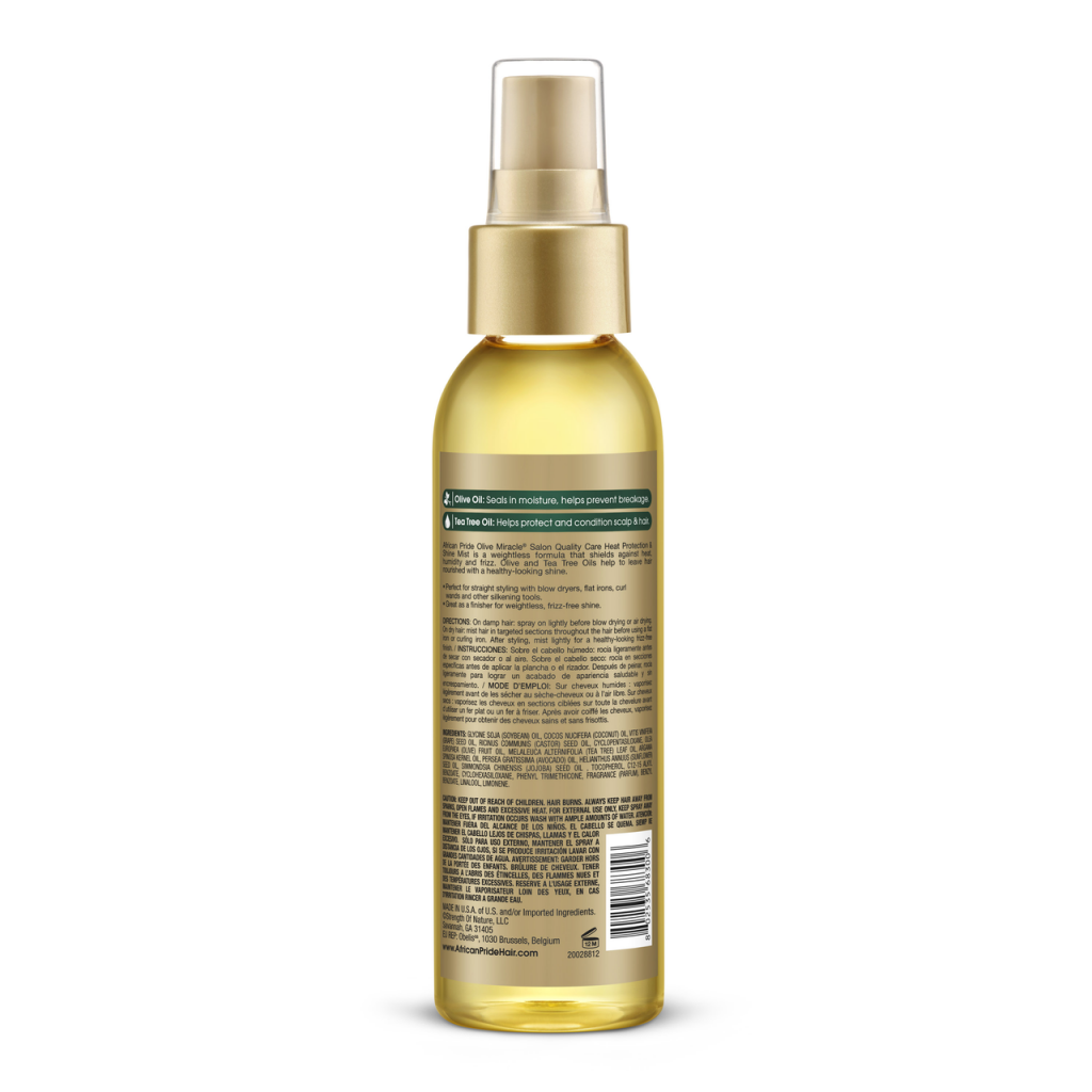 African pride heat protectant & shine mist