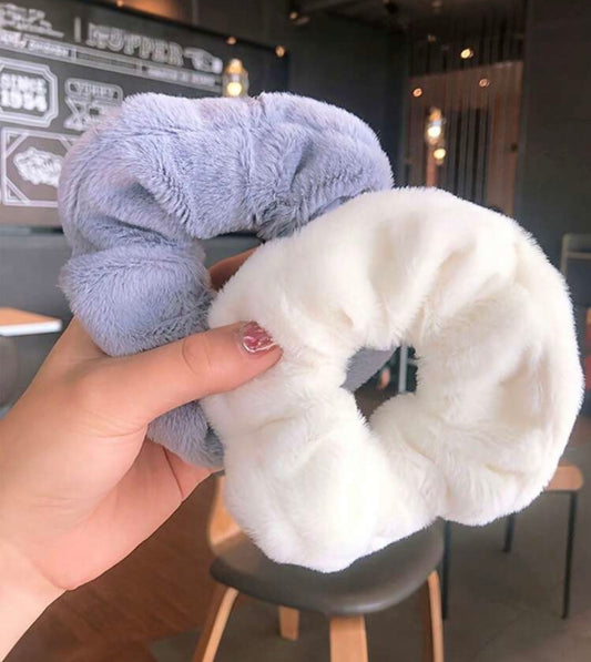 Fluffy scrunchies