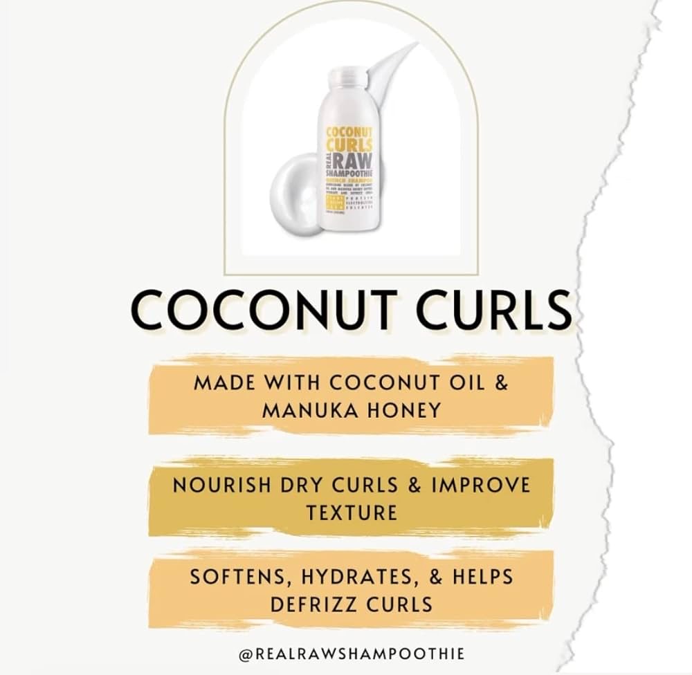 Real raw coconut curls shampoo