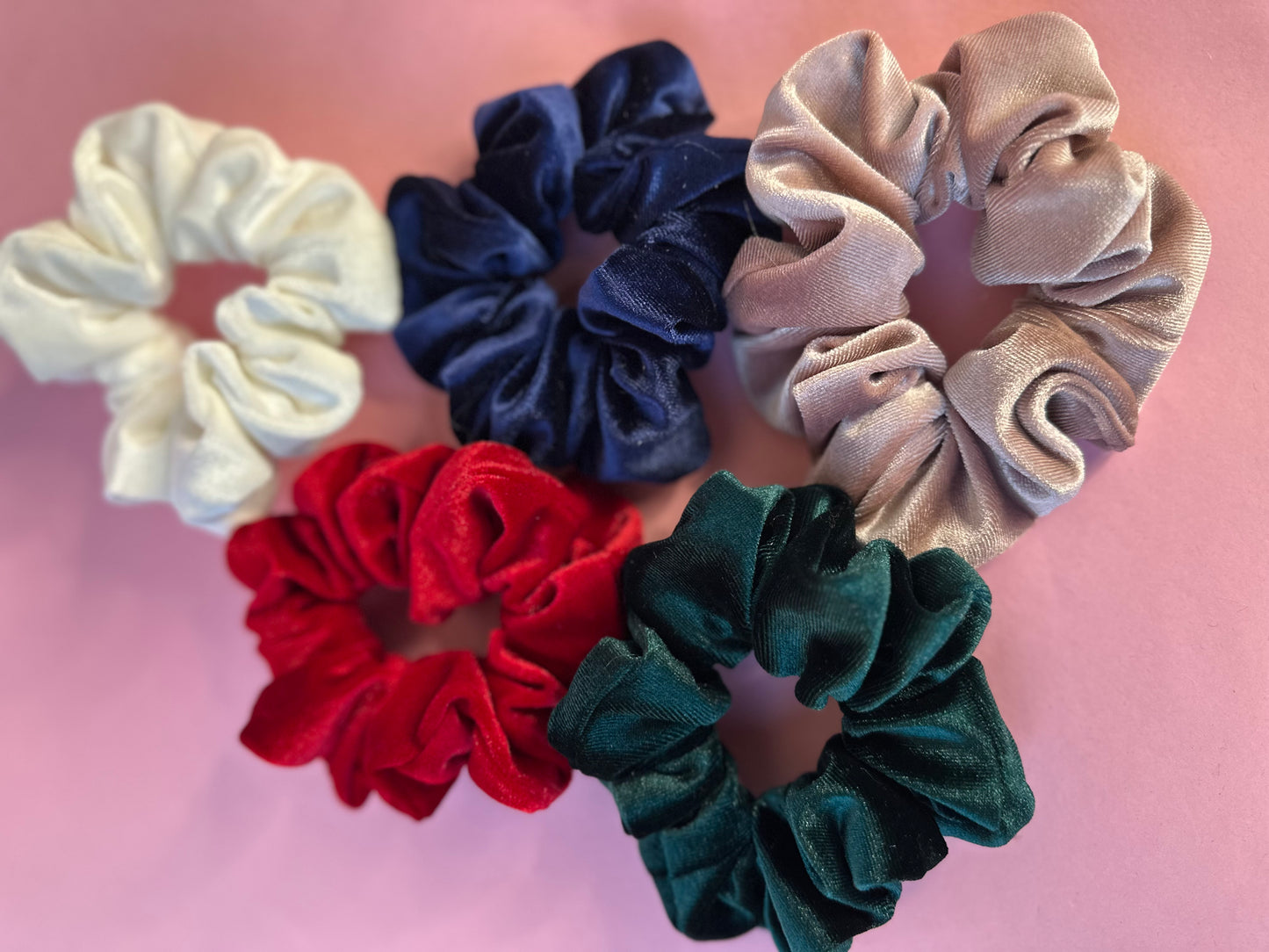 Large velvet scrunchie