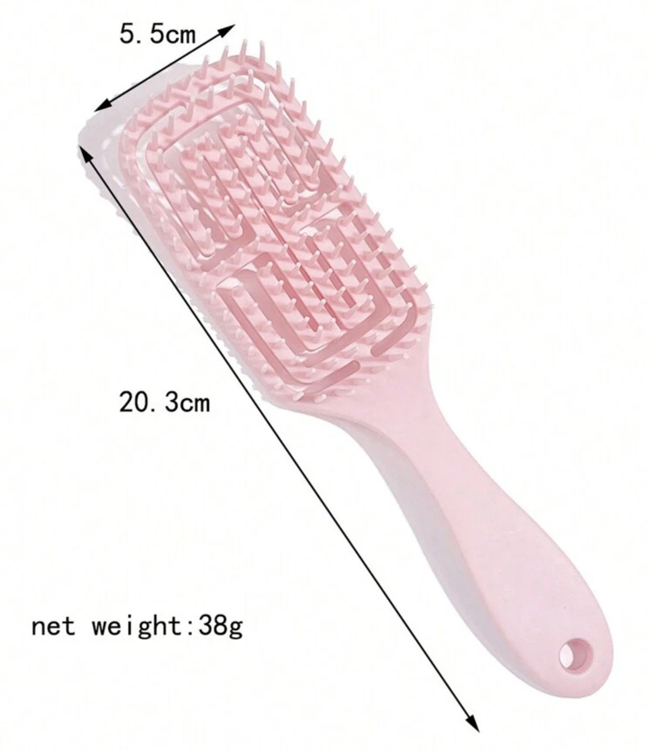 Hollow out hair brush