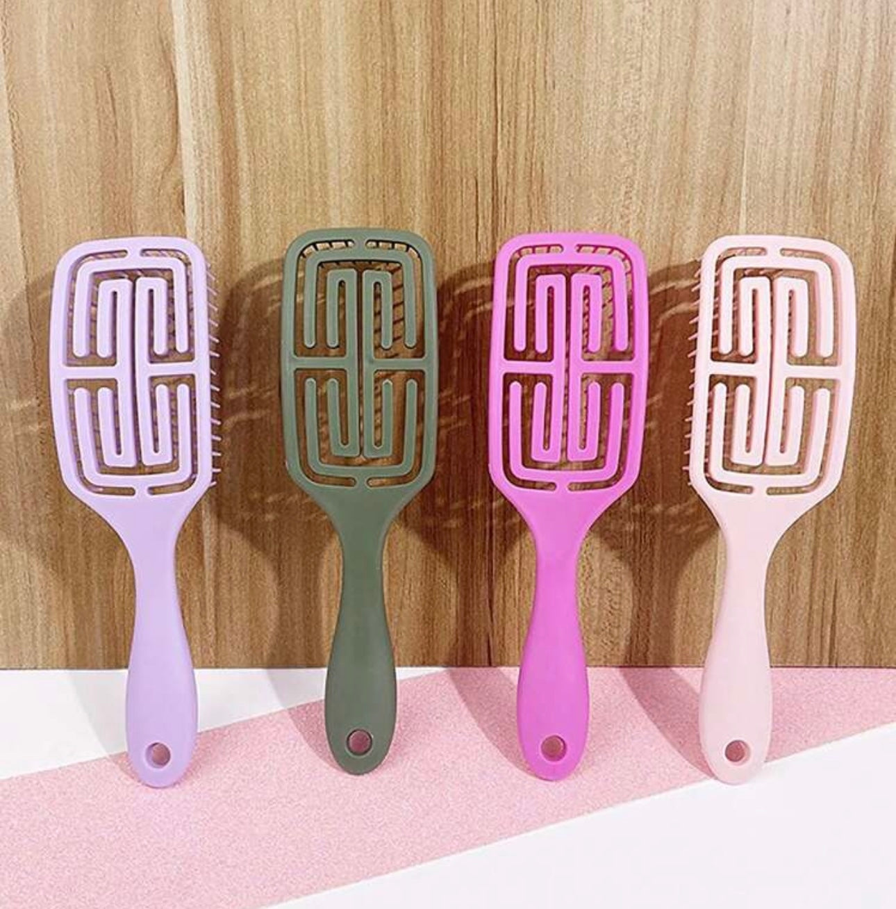 Hollow out hair brush