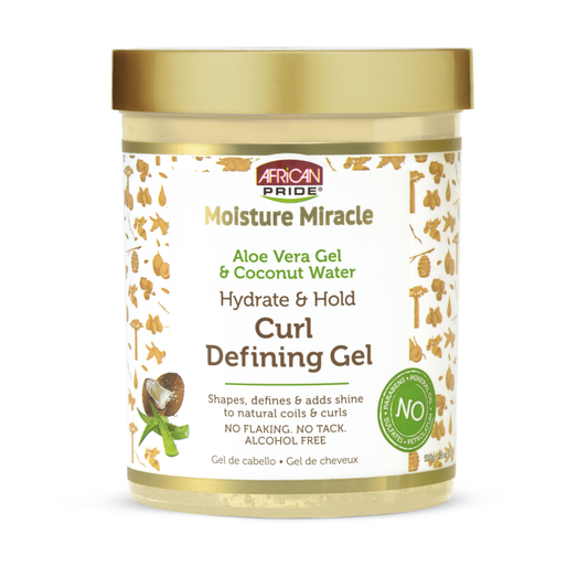 African pride ALOE & COCONUT WATER CURL DEFINING GEL (510gram)