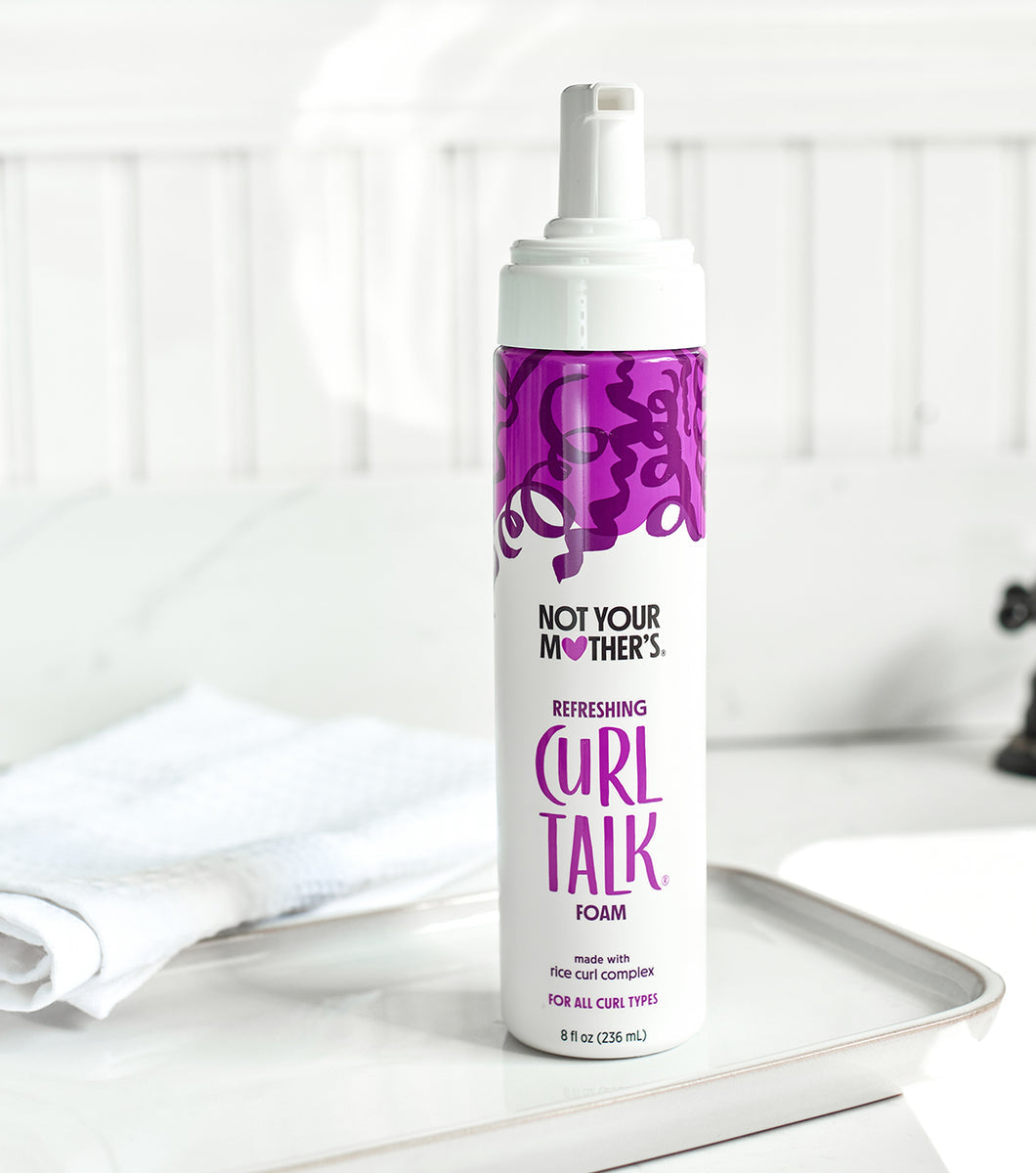 Not your mother’s curl talk foam