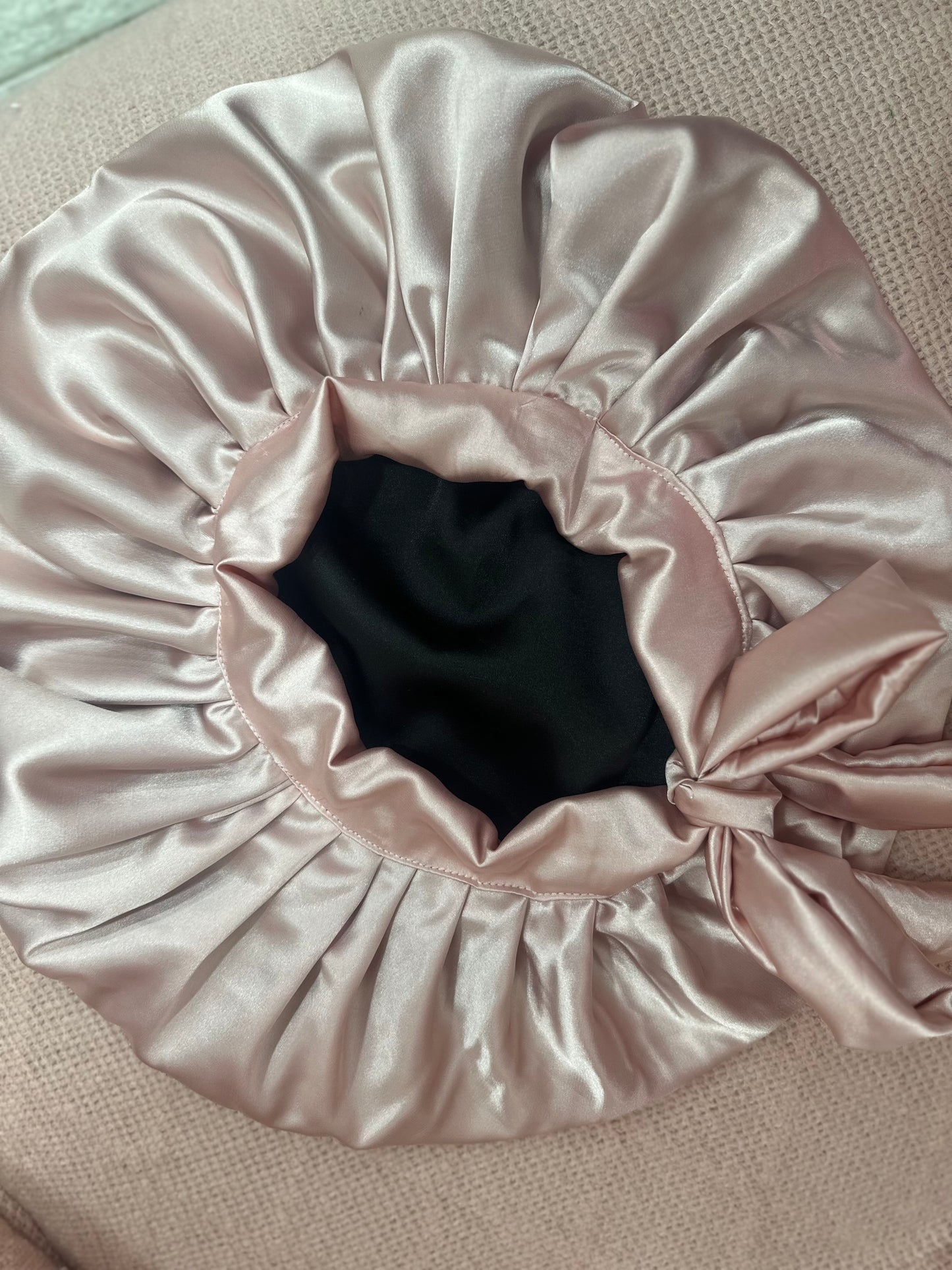 African style silky satin bonnet