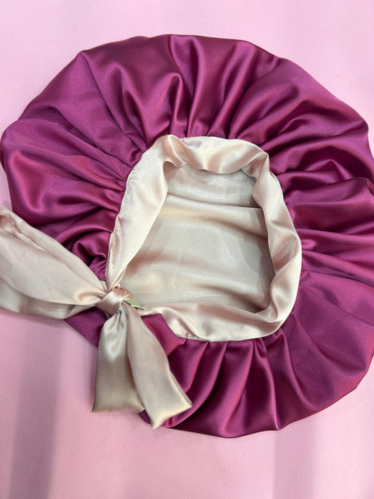 African style silky satin bonnet
