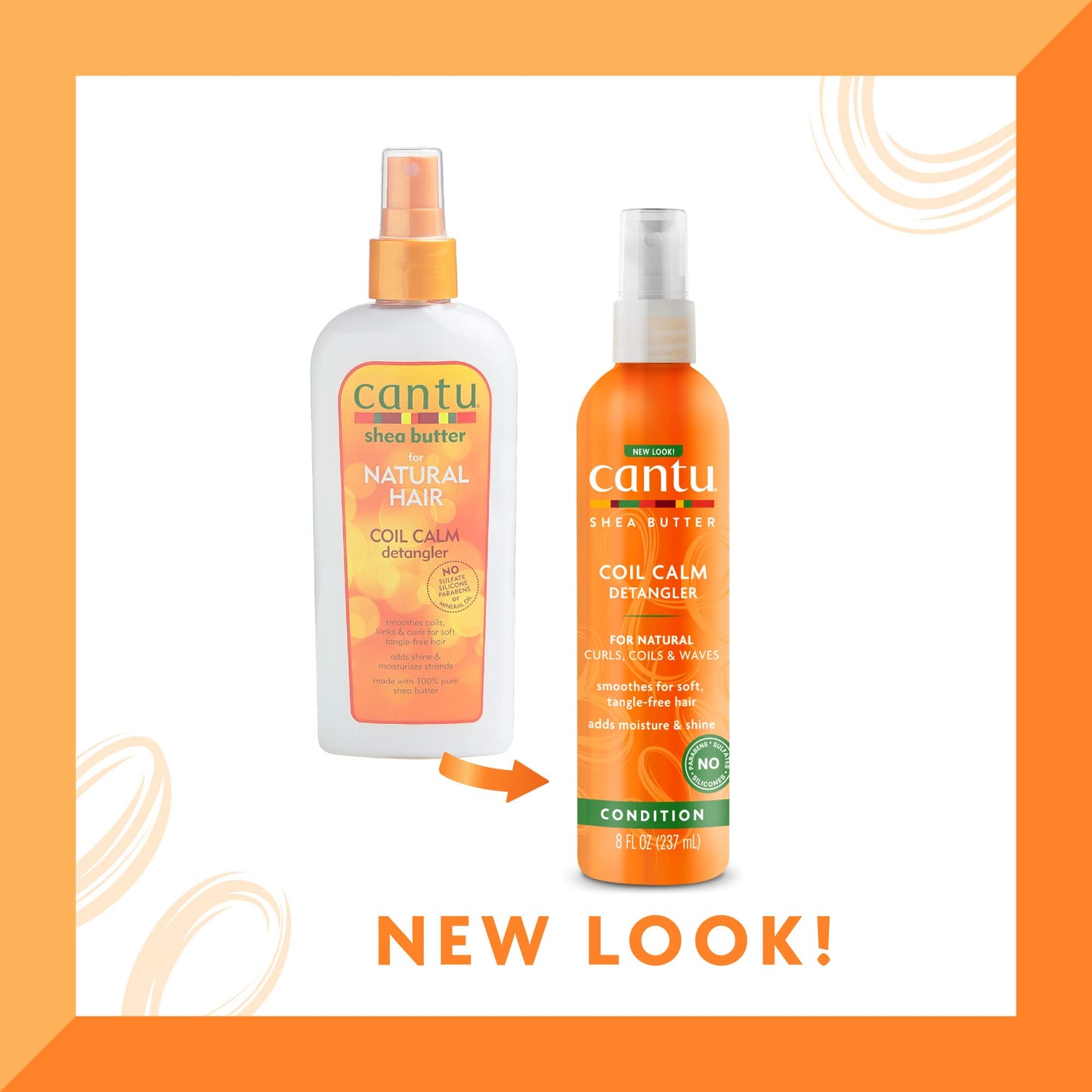 Cantu coil calm detangler spray