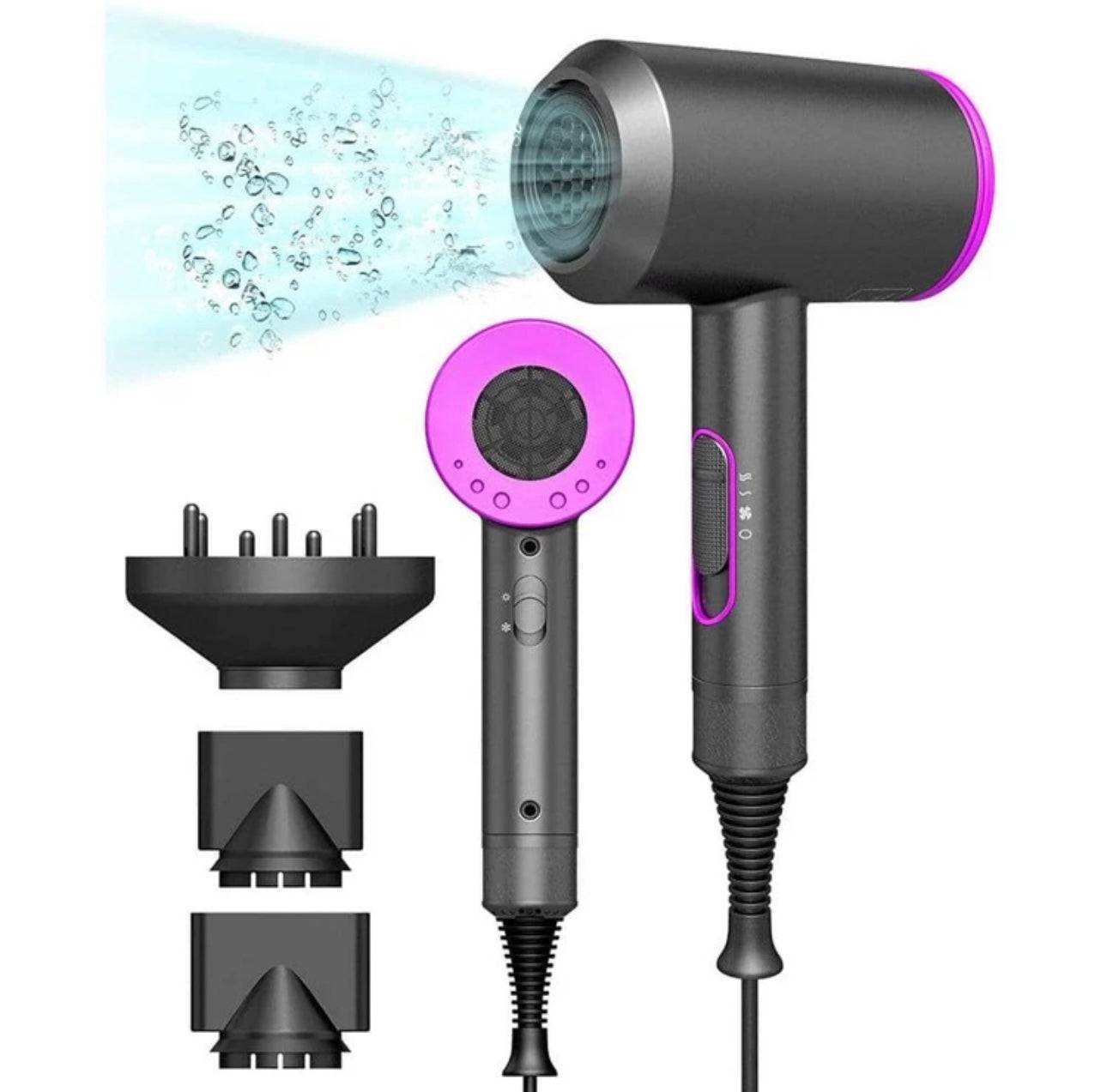 Hairdryer with diffuser