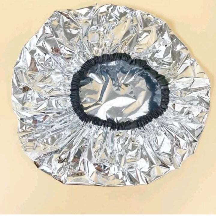 Baked oil shower cap