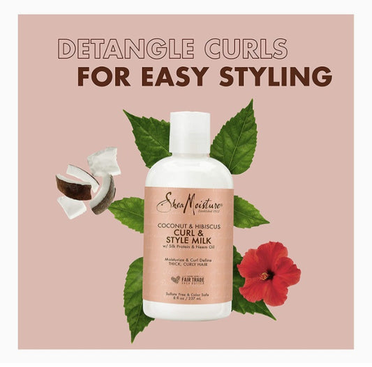 Shea moisture curl and shine leave-in milk